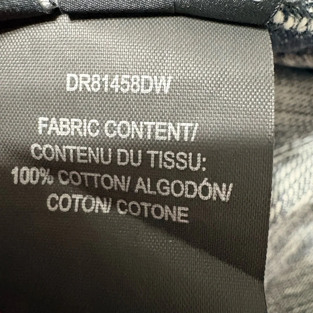 Derek‎ Lam Textured Denim Slubby Weave of White & Blue Trumpet Back Detail. USA